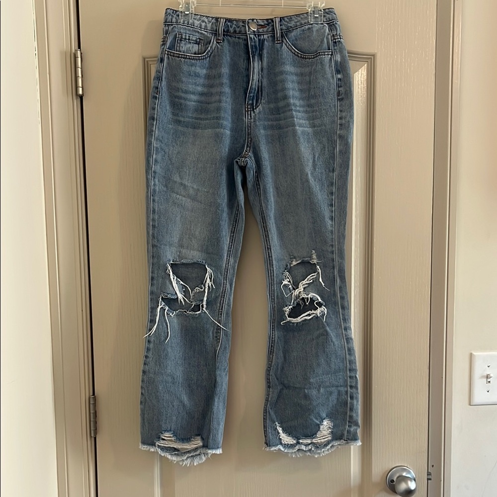 Easel Distressed Denim Jeans